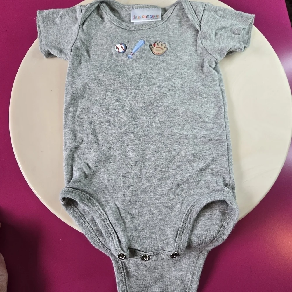Blue and White Baby Onesie Set